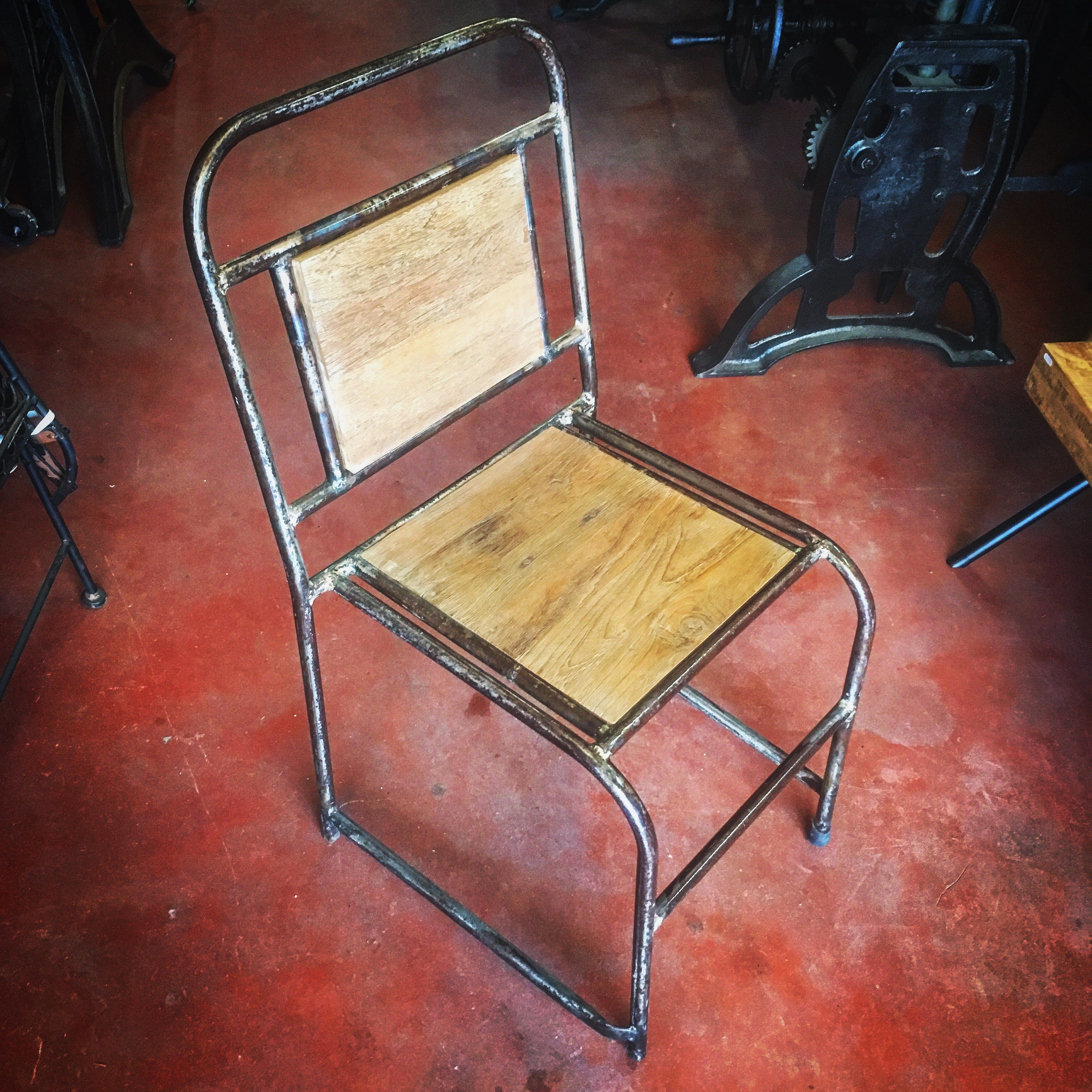 Chaise Industrielle Vintage