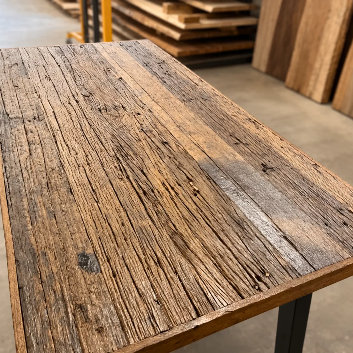 Un plateau en vieux bois
