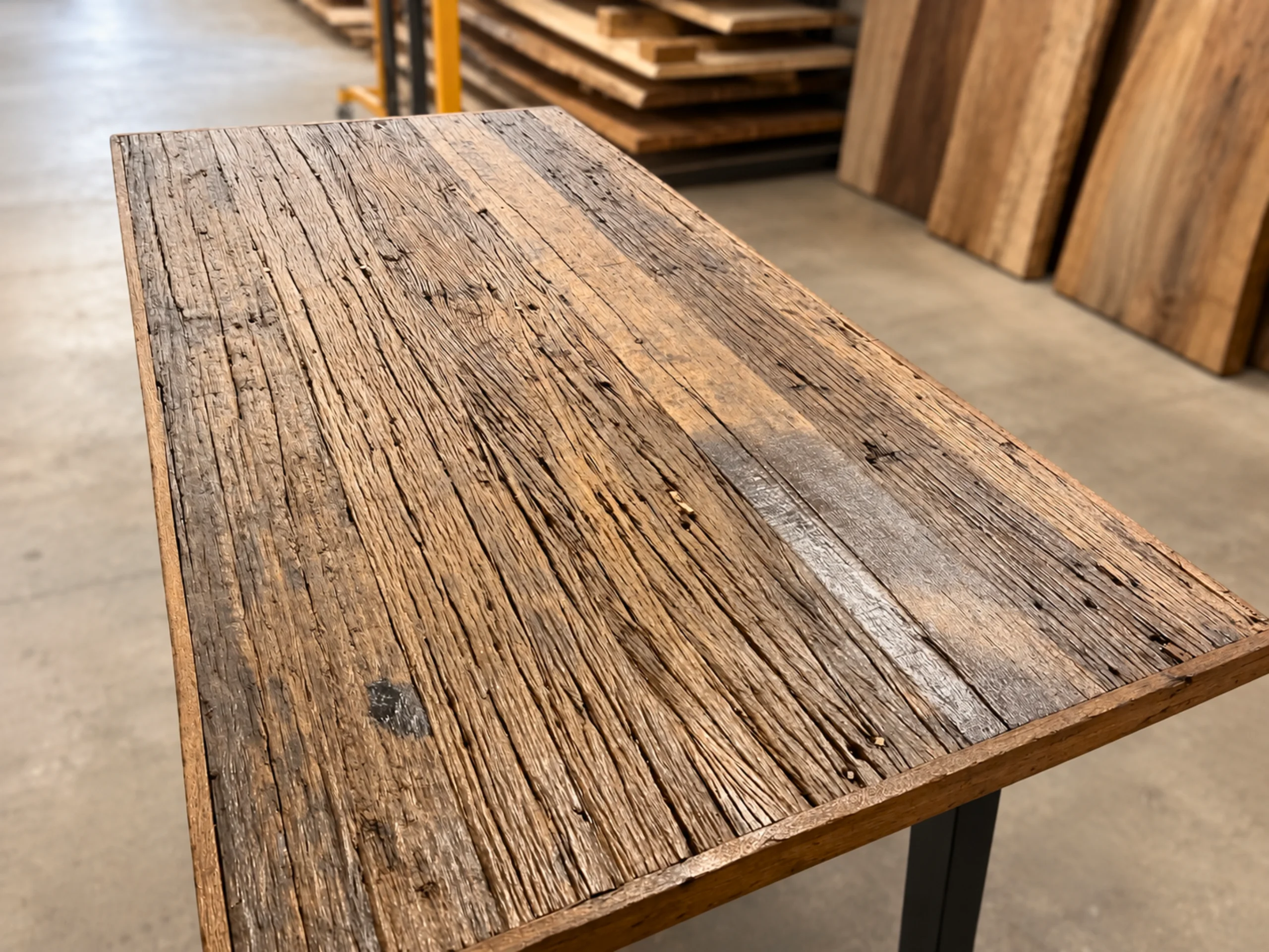 Un plateau en vieux bois