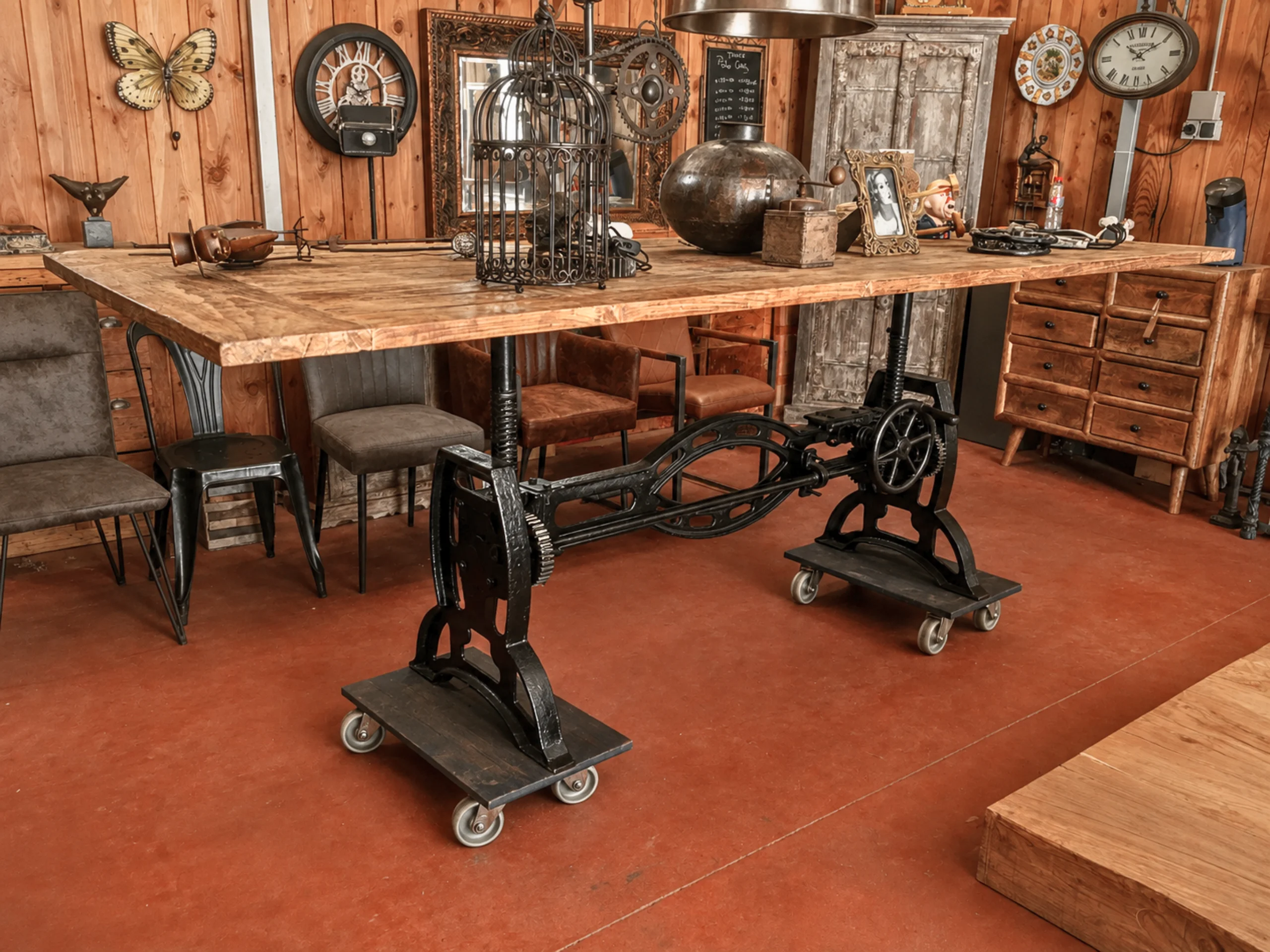 Une table ajustable en hauteur