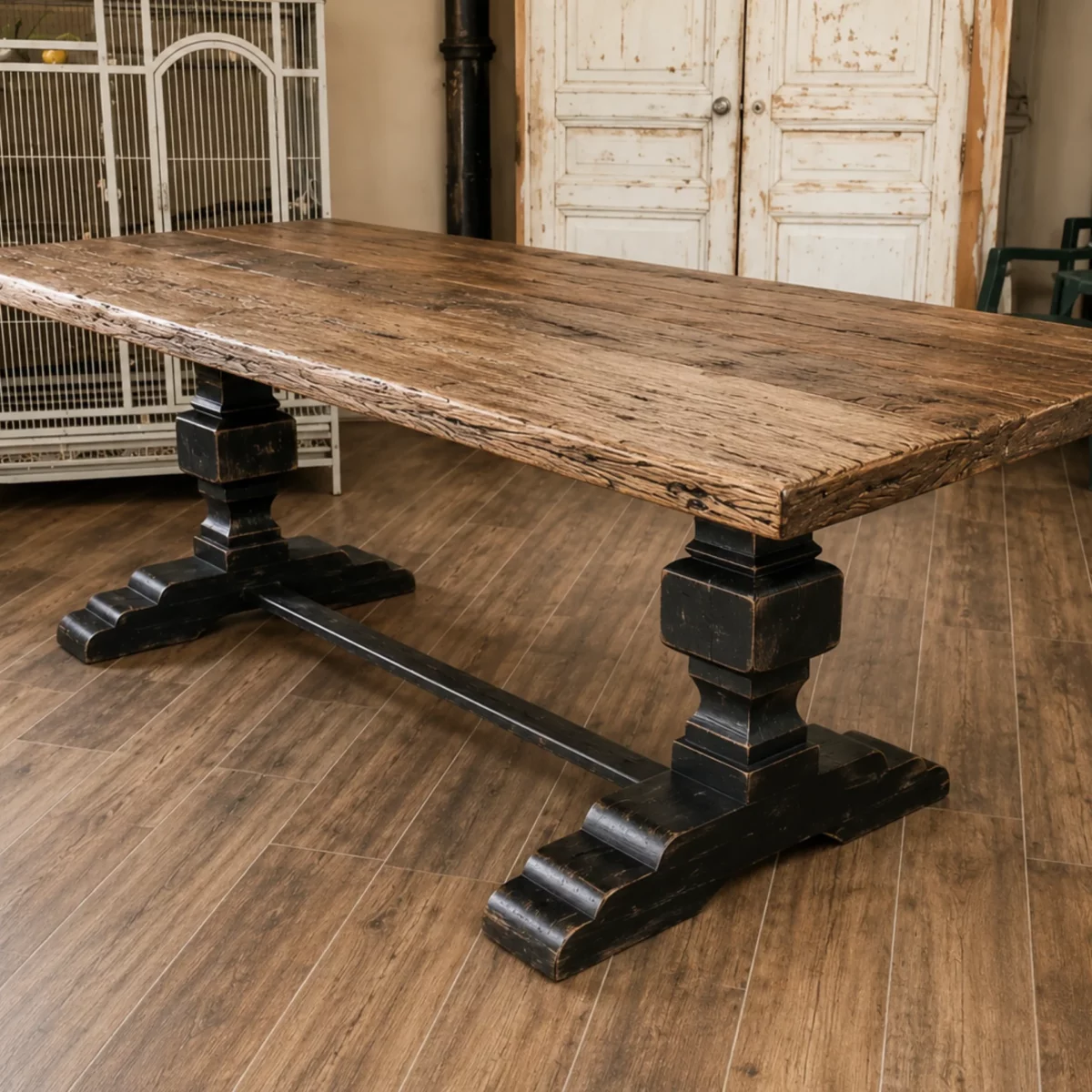Une table sur mesure en bois
