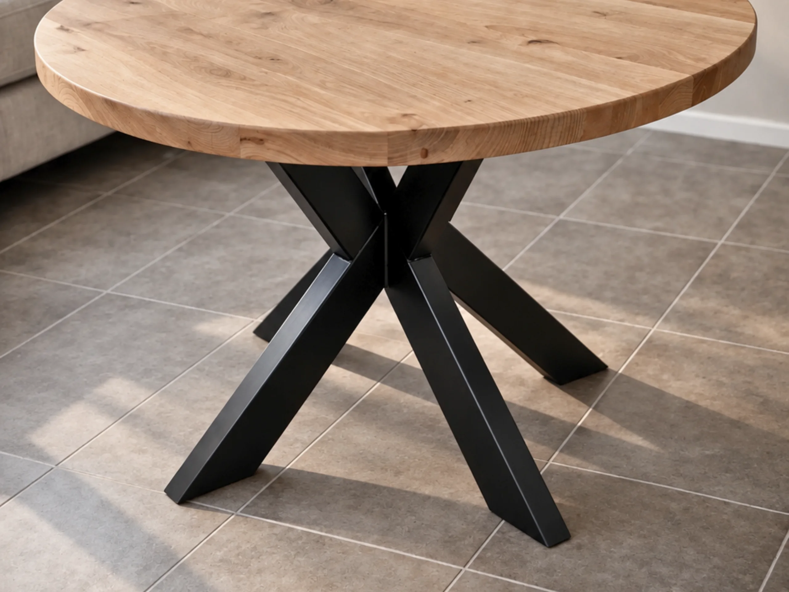 Un piétement pour table ronde