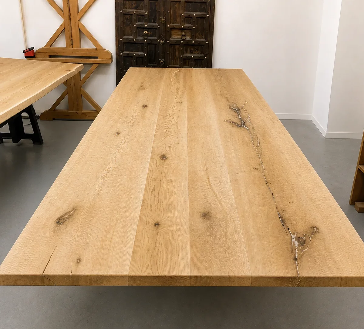 A solid oak tray