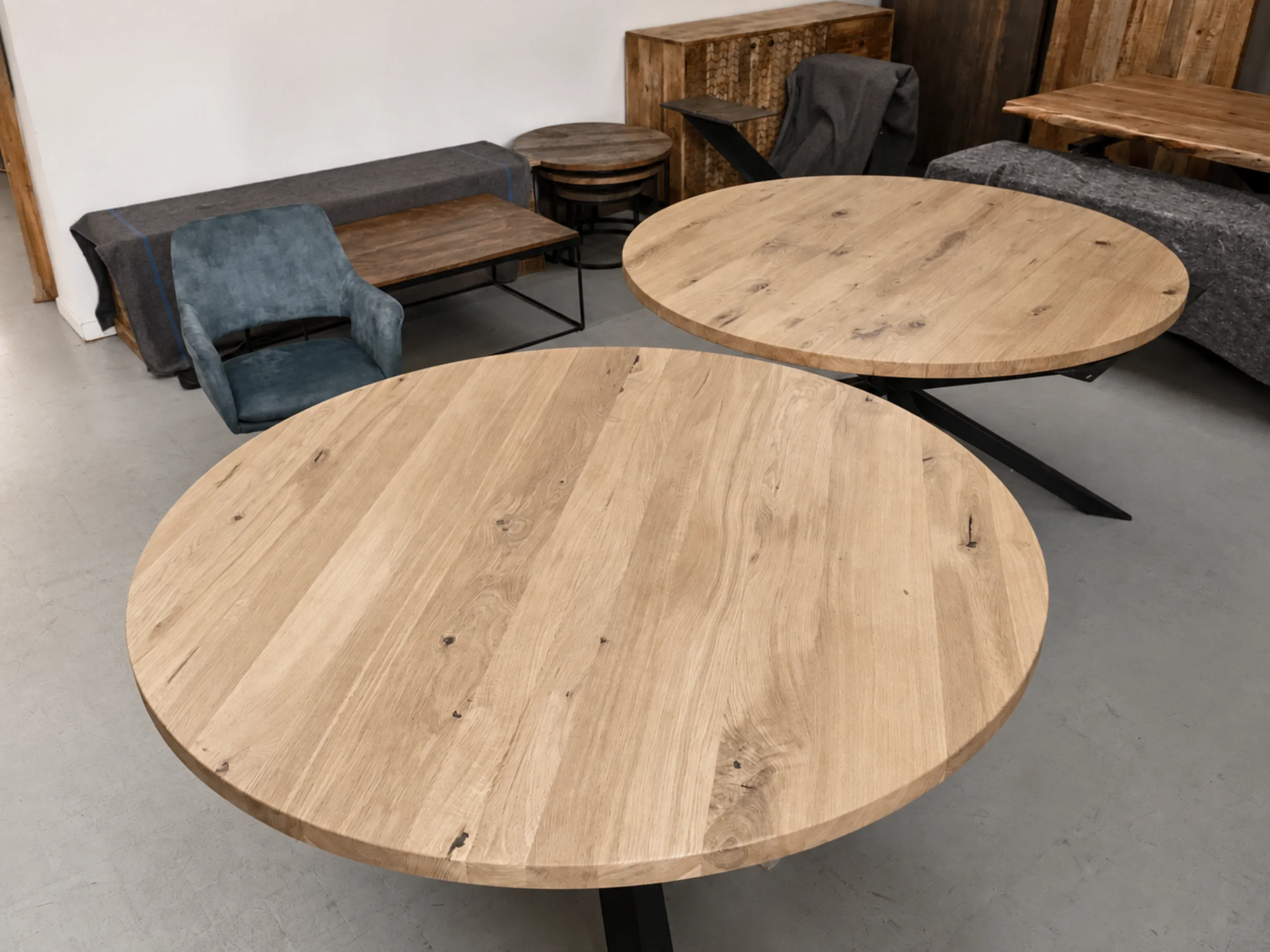Des plateaux ronds pour table